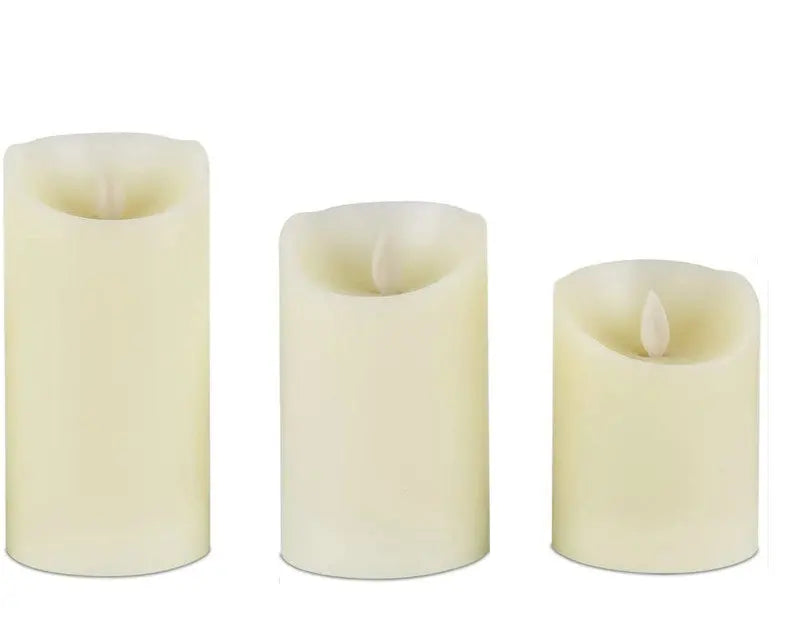 LED Candles Light Warm White Plus Multicolor Paraffin Wax Battery Operated