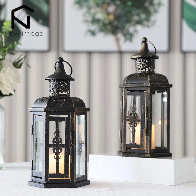 Vintage Nordic Candle Holder Lanterns