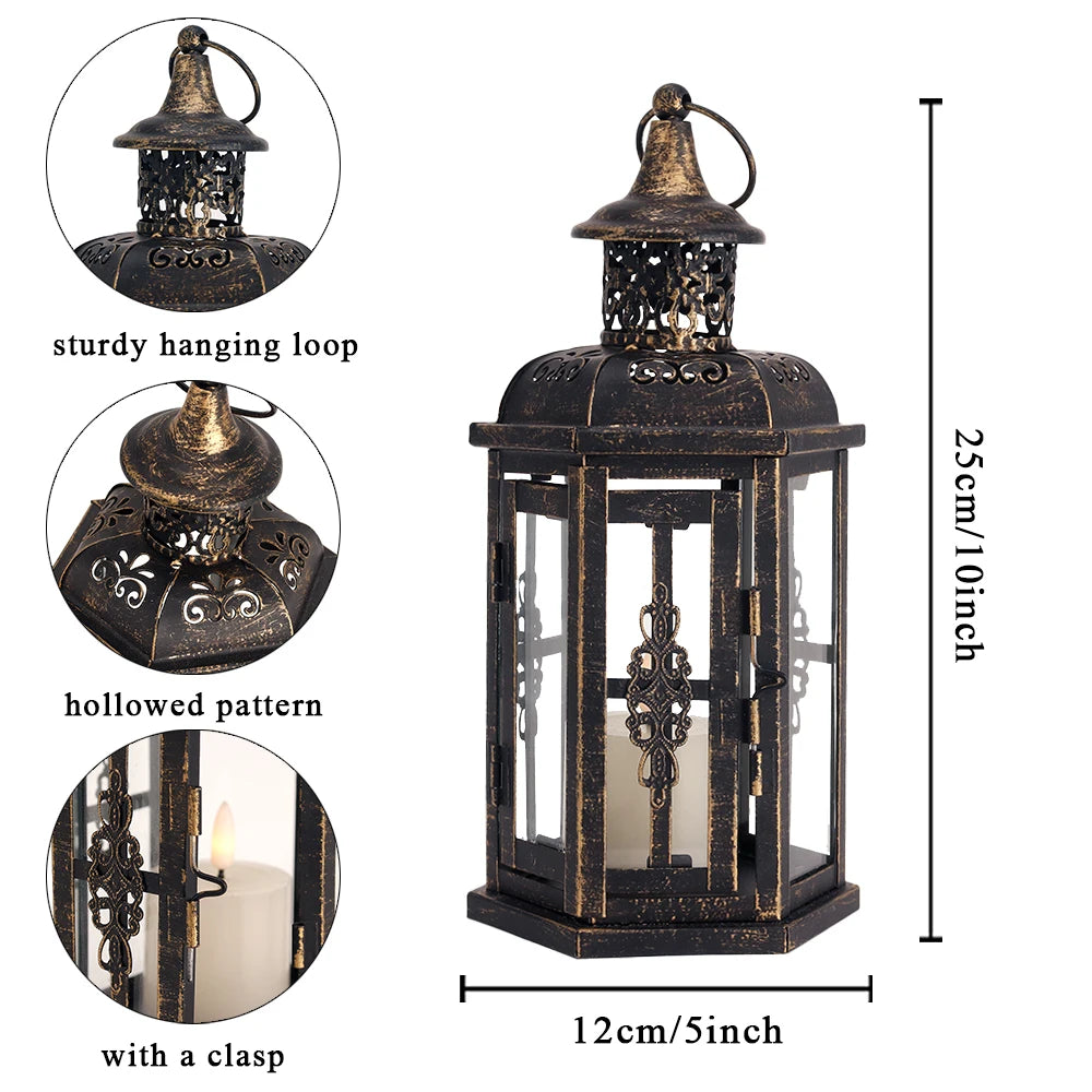 Vintage Nordic Candle Holder Lanterns