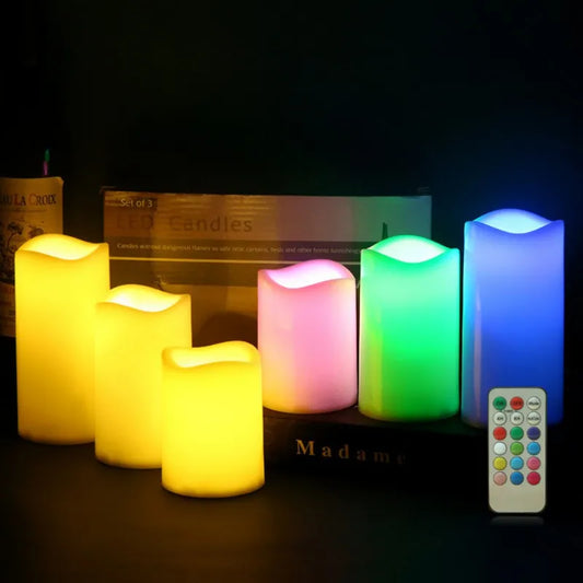 Flameless Candles with Remote Control  for Outdoor  & Indoor