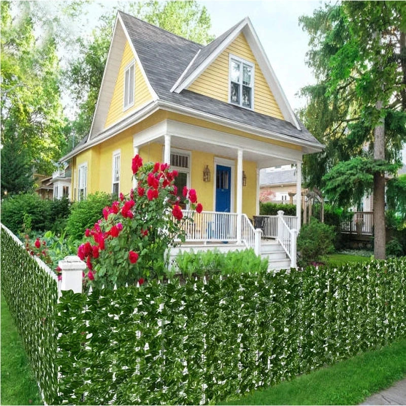 Artificial Ivy Hedge Panels  Different Green Leaves