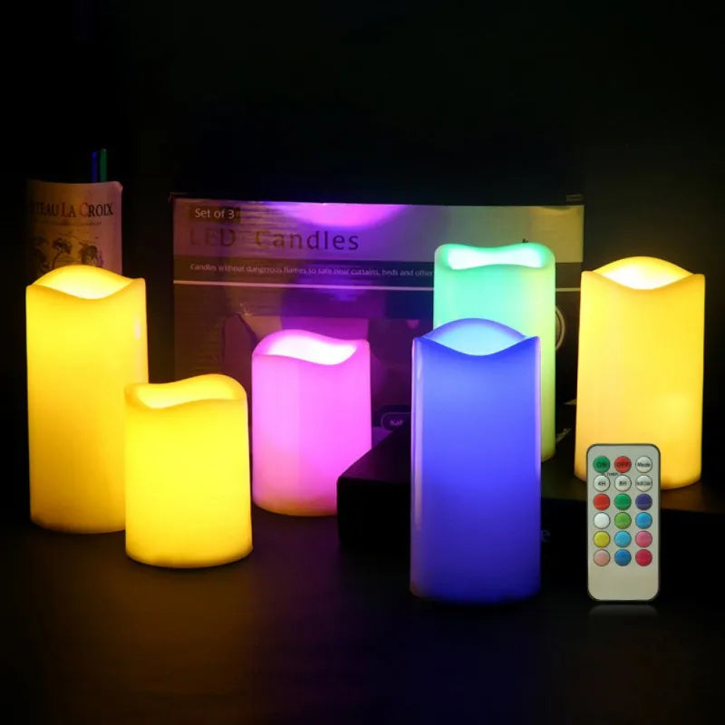 Flameless Candles with Remote Control  for Outdoor  & Indoor